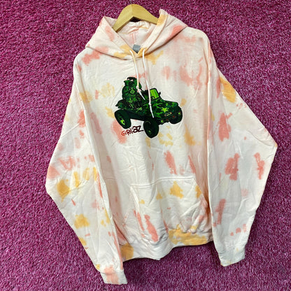 Gorillaz Self-Titled Album Cover Tie-Dye Hoodie Size 2XL
