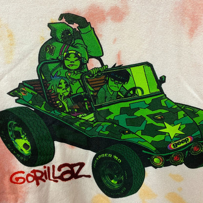 Gorillaz Self-Titled Album Cover Tie-Dye Hoodie Size 2XL