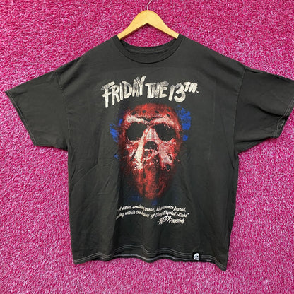 Friday The 13th Jason Voorhees Hockey Mask T-Shirt XL