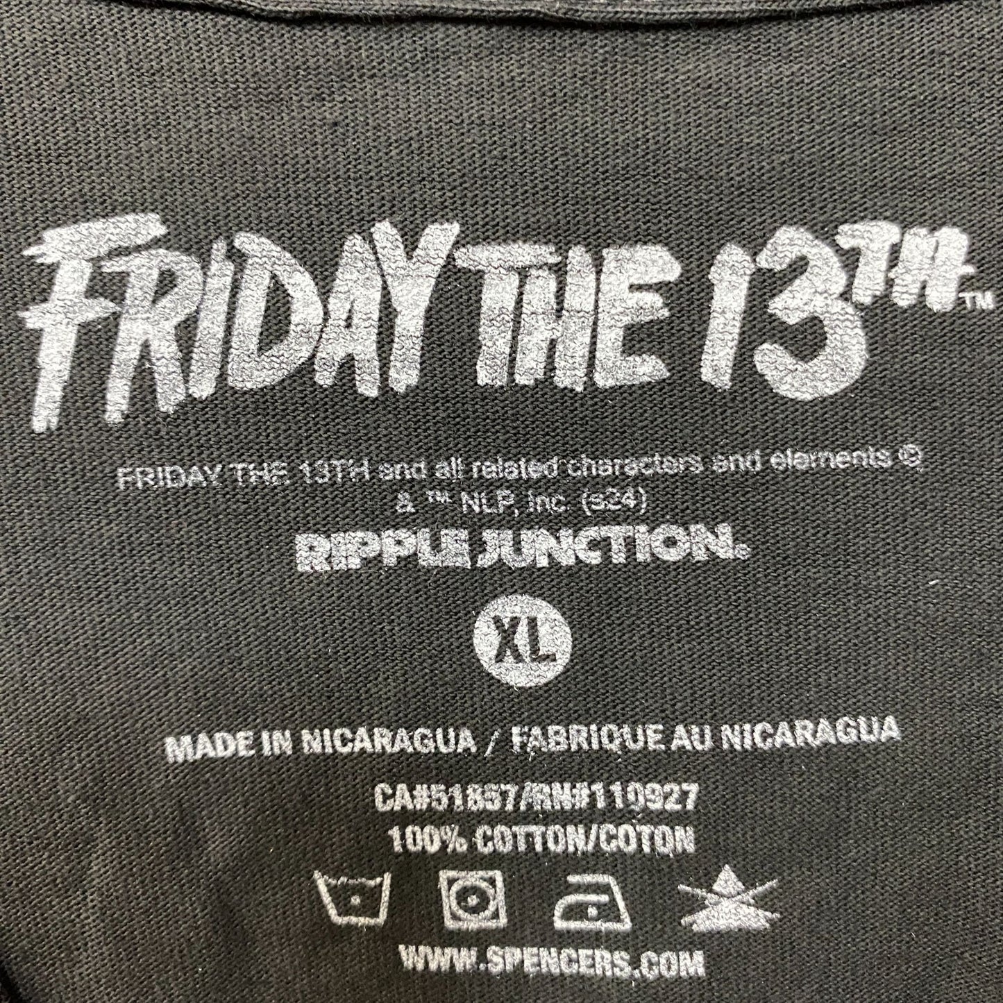 Friday The 13th Jason Voorhees Hockey Mask T-Shirt XL