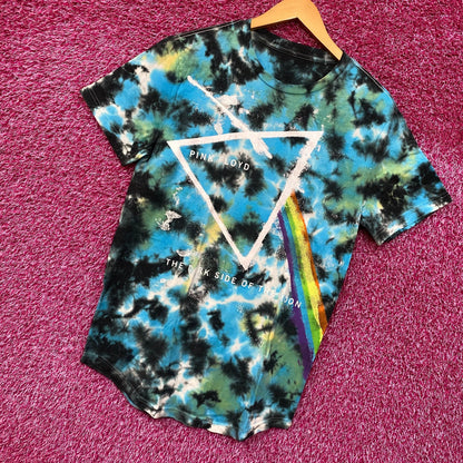 Pink Floyd Dark Side of the Moon Womens Tie dye Tee size M