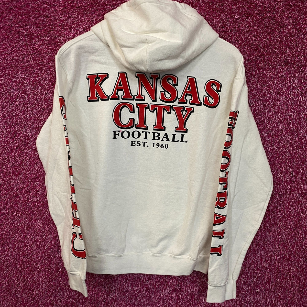 Junk Food Clothing Kansas City Chiefs White Hoodie XS