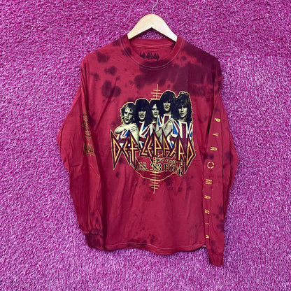 Def Leppard Pyromania 83 US Tour Tie Dye Long Sleeve T-Shirt Medium