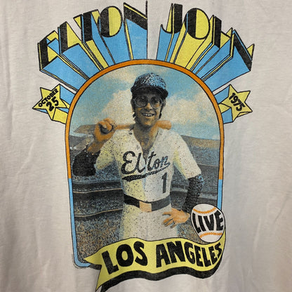 Elton John "Live in Los Angeles 1975" Graphic Women's T-Shirt 2XL