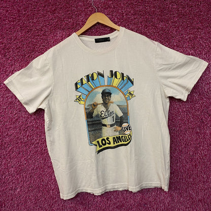 Elton John "Live in Los Angeles 1975" Graphic Women's T-Shirt 2XL