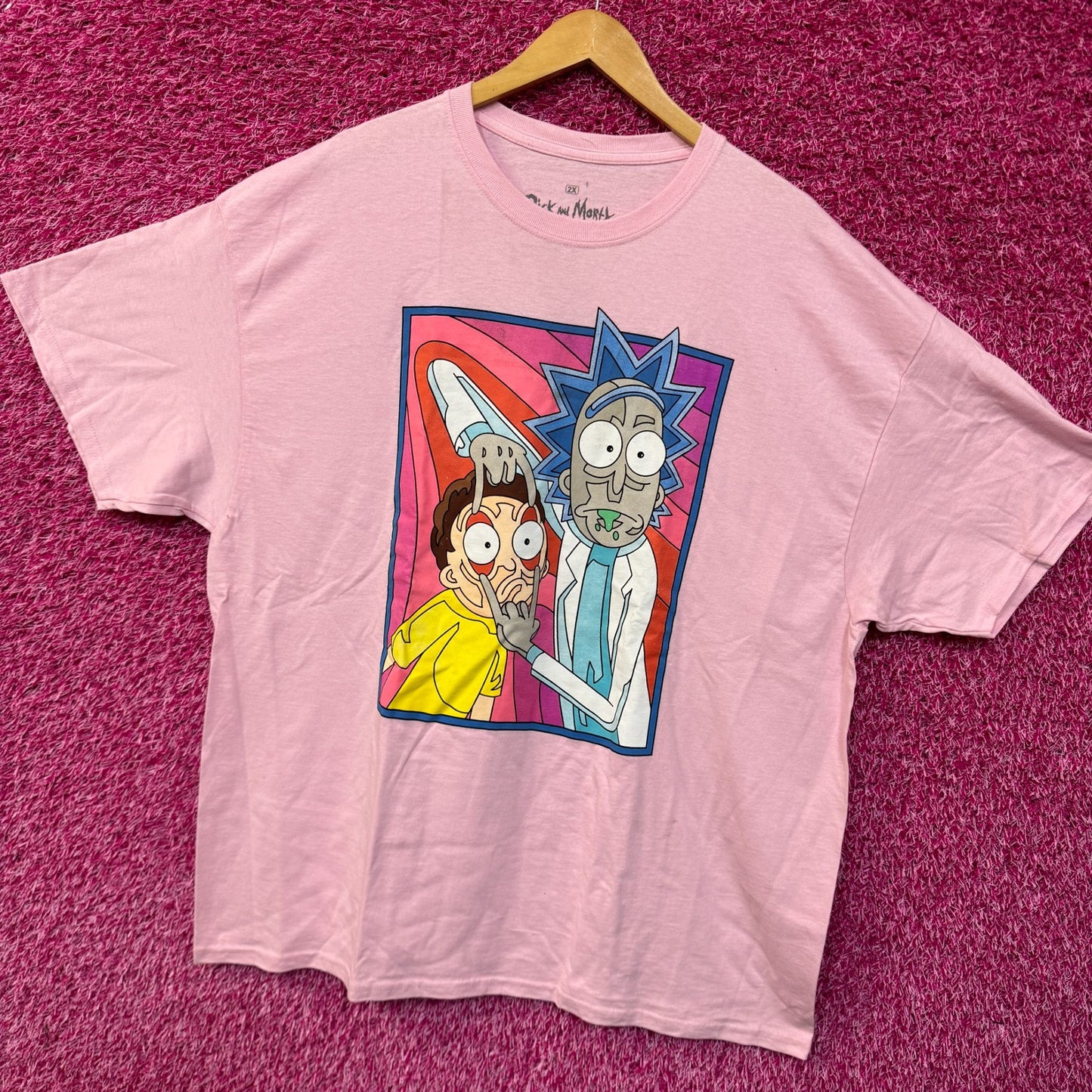 Rick and Morty Eye Pull T-shirt size 2XL
