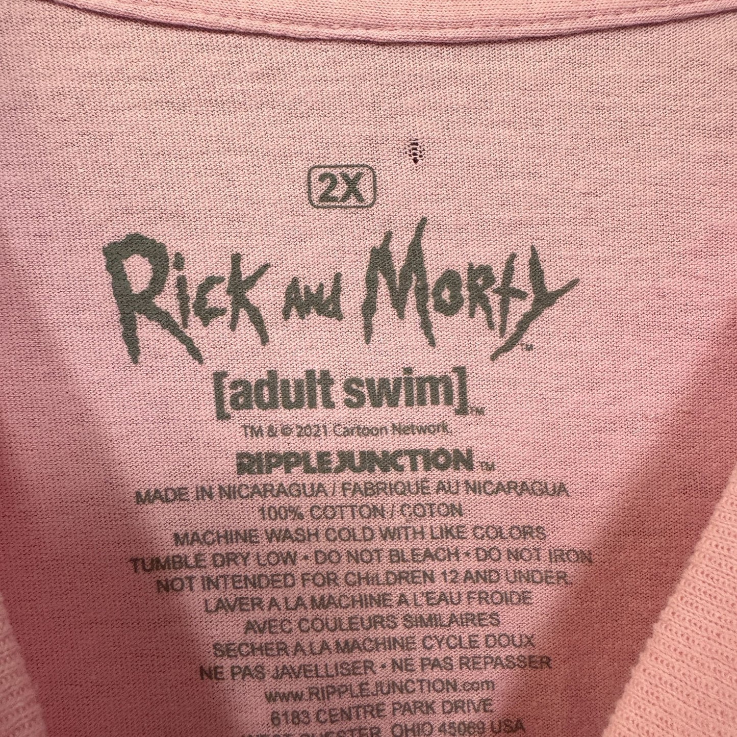 Rick and Morty Eye Pull T-shirt size 2XL