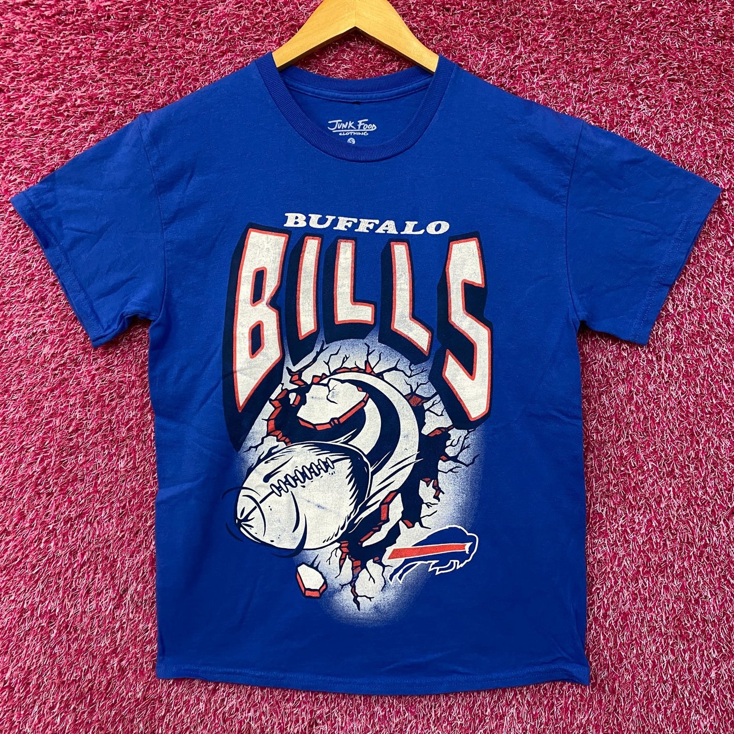 Junk Food NFL Buffalo Bills Blue Logo T-Shirt Small