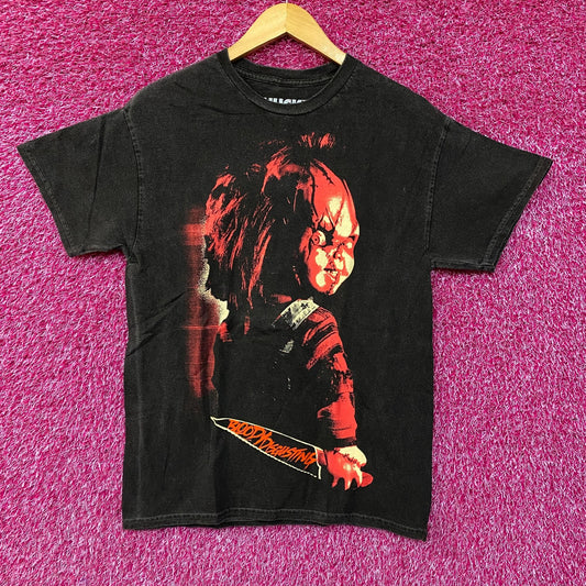 Bloody Disgusting Chucky A Maniac Every Kids Grows Up To Fear T-Shirt Medium