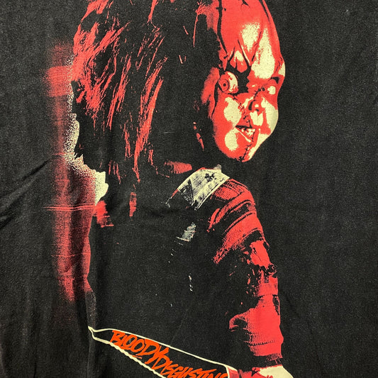 Bloody Disgusting Chucky A Maniac Every Kids Grows Up To Fear T-Shirt Medium