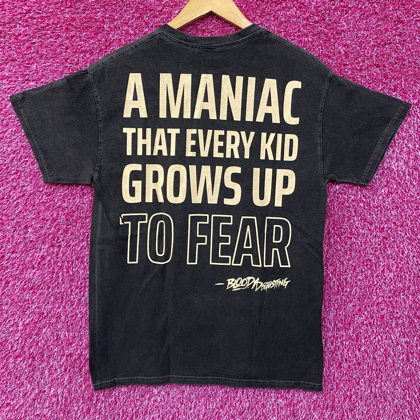 Bloody Disgusting Chucky A Maniac Every Kids Grows Up To Fear T-Shirt Medium