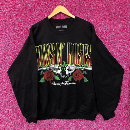 Guns N' Roses Appetite For Destruction Rock Band Crewneck Sweatshirt Large