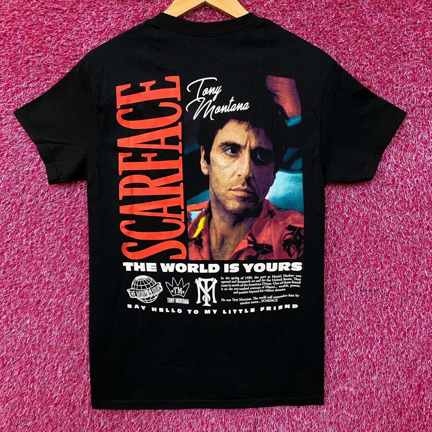 Scarface Tony Montana Movie Promo Tshirt size Small