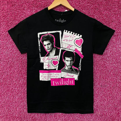 The Twilight Saga Scrapbook Style Graphic T-Shirt Small