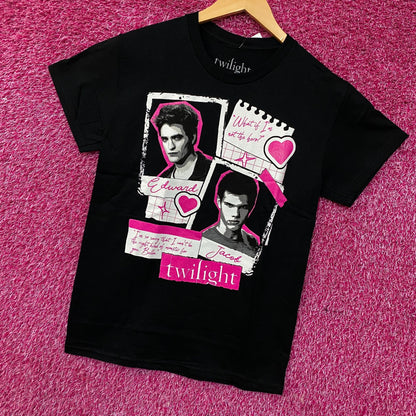 The Twilight Saga Scrapbook Style Graphic T-Shirt Small