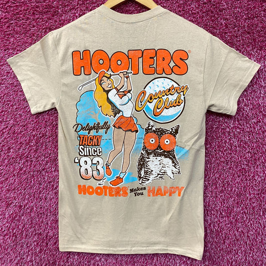 Hooters Country Club Delightfully Tacky Since 83 T-Shirt Small