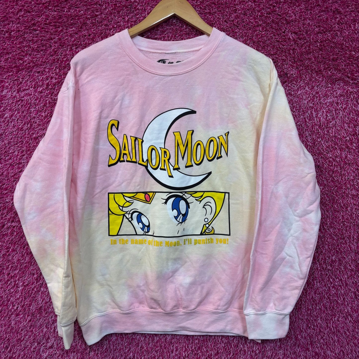 Sailor Moon Usagi Eyes Pretty Guardian Tie Dye Crewneck S