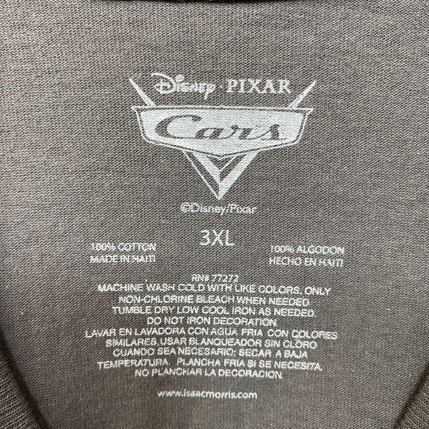 Disney Pixar Cars Lightning McQueen Piston Cup 95 T-Shirt 3XL