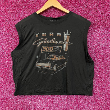 Junk Food Clothing Ford Galaxie 500 XL Vintage Style Graphic Women's Tissue Tank Large