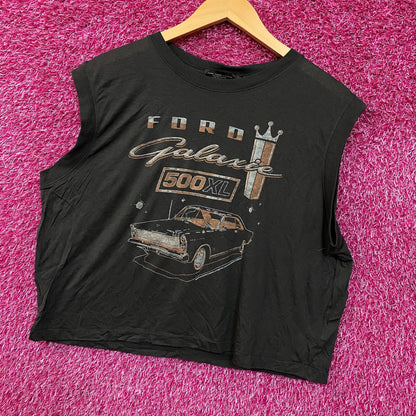 Junk Food Clothing Ford Galaxie 500 XL Vintage Style Graphic Women's Tissue Tank Large
