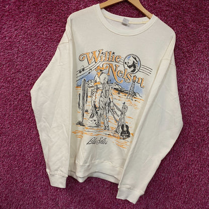 Willie Nelson Blue Skies Graphic Sweatshirt Large