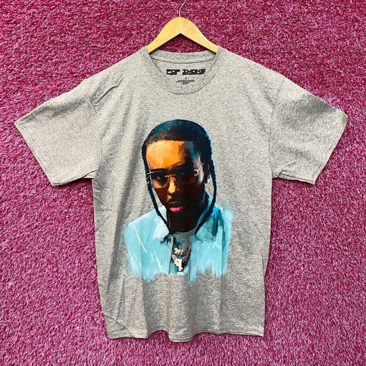 Pop Smoke Music Gray Rap Tshirt size Large
