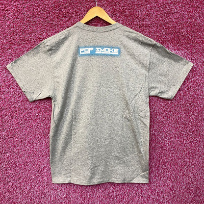 Pop Smoke Music Gray Rap Tshirt size Large