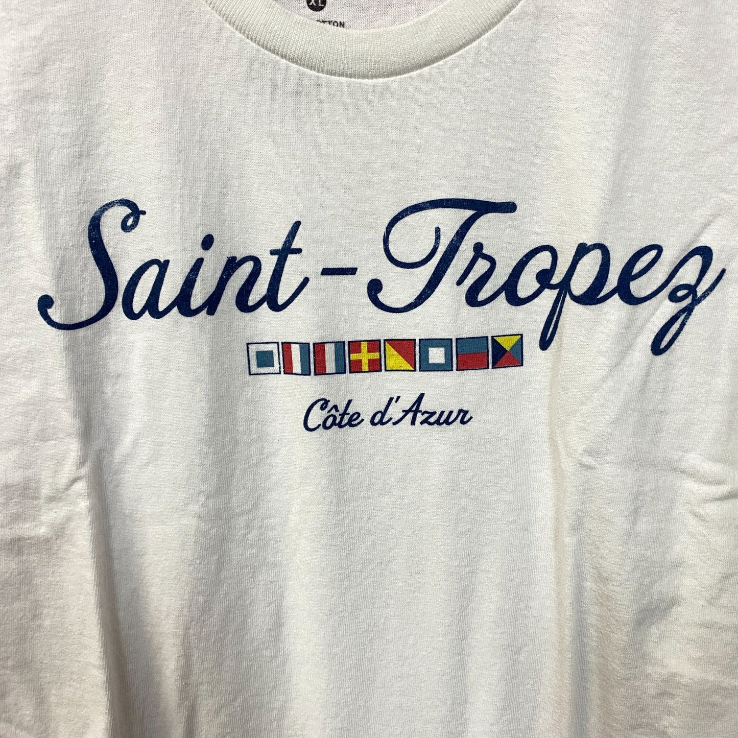 Junk Food Clothing Saint-Tropez Côte d'Azur Crop T-Shirt XL