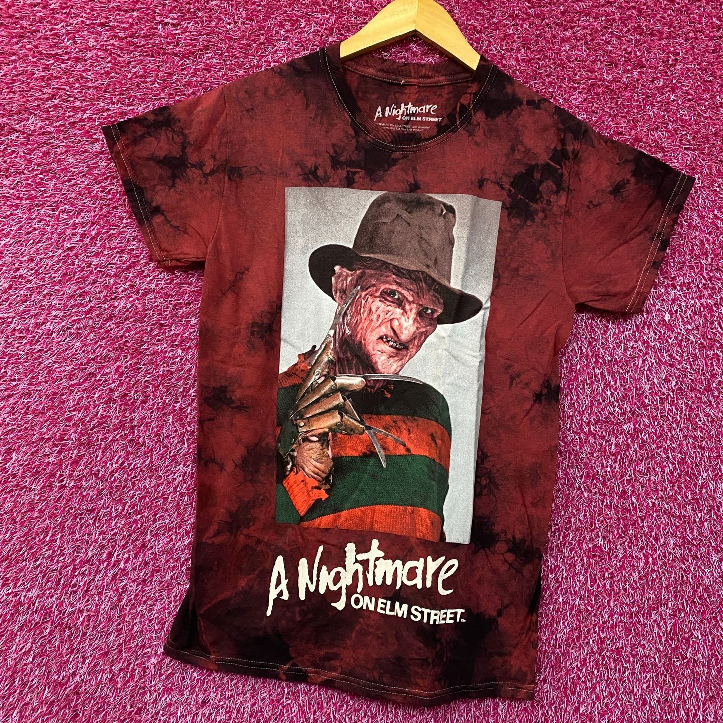 Freddy Krueger A Nightmare On Elm Street Tie Dye T-Shirt Small