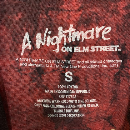 Freddy Krueger A Nightmare On Elm Street Tie Dye T-Shirt Small