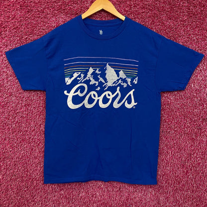 Junk Food Coors Light Stripes Graphic T-Shirt Medium
