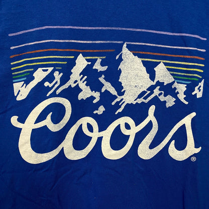 Junk Food Coors Light Stripes Graphic T-Shirt Medium