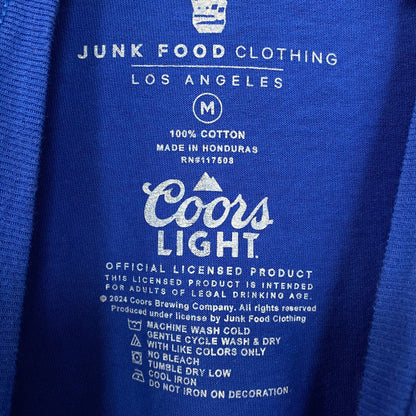 Junk Food Coors Light Stripes Graphic T-Shirt Medium