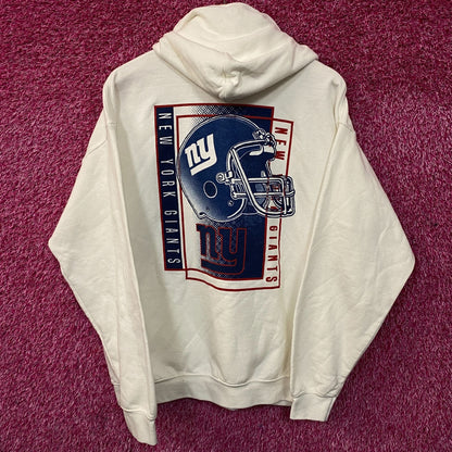Junk Food Clothing New York Giants Retro Style Graphic Pullover Hoodie Large