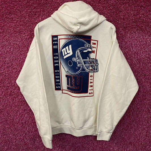 Junk Food Clothing New York Giants Retro Style Graphic Pullover Hoodie Large