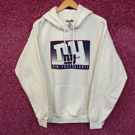 Junk Food Clothing New York Giants Retro Style Graphic Pullover Hoodie Large