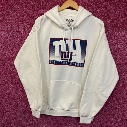 Junk Food Clothing New York Giants Retro Style Graphic Pullover Hoodie Large
