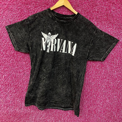 Nirvana In Utero Album Cover Graphic Mineral Wash T-shirt Large