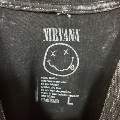 Nirvana In Utero Album Cover Graphic Mineral Wash T-shirt Large