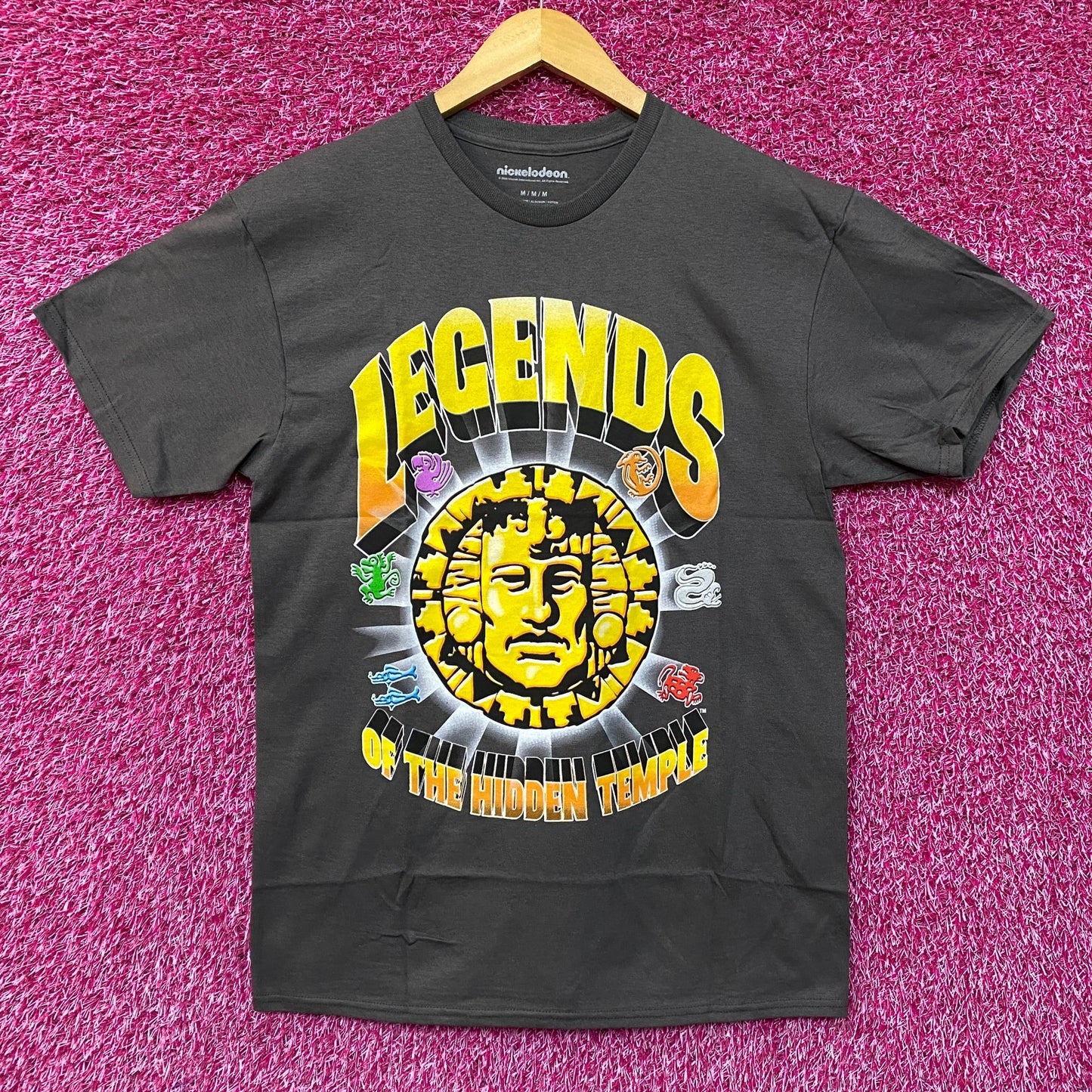 Nickelodeon Legends Of The Hidden Temple Gray T-Shirt Medium
