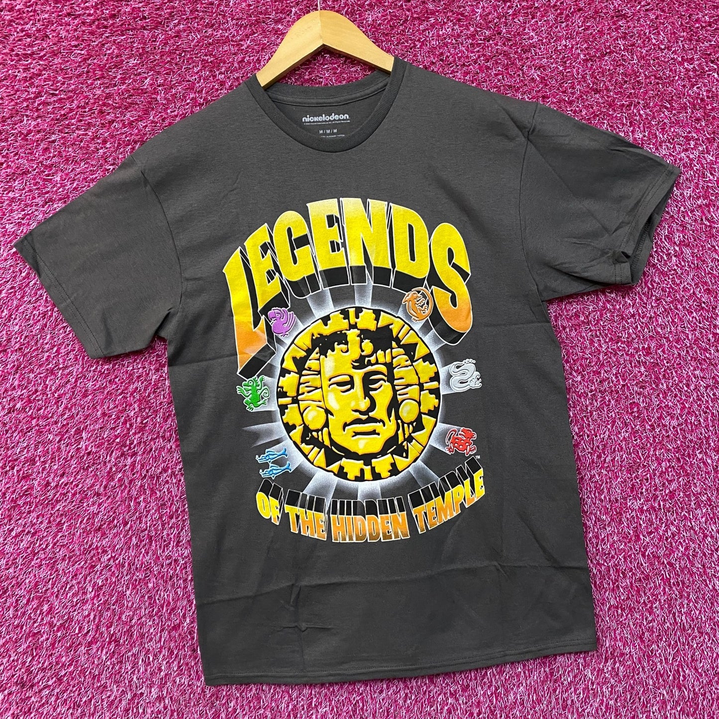 Nickelodeon Legends Of The Hidden Temple Gray T-Shirt Medium