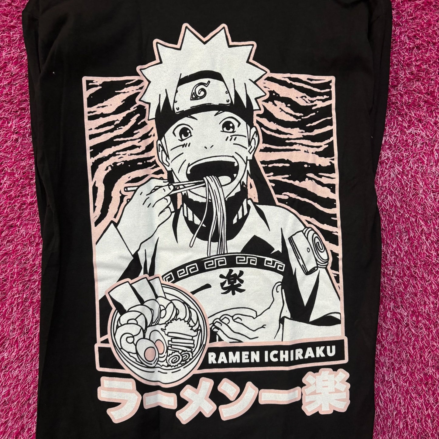 Naruto Shippuden Ramen Ichiraku Long Sleeve T-Shirt Small