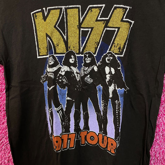 Kiss Pit Tour Rock Women's Tshirt size small