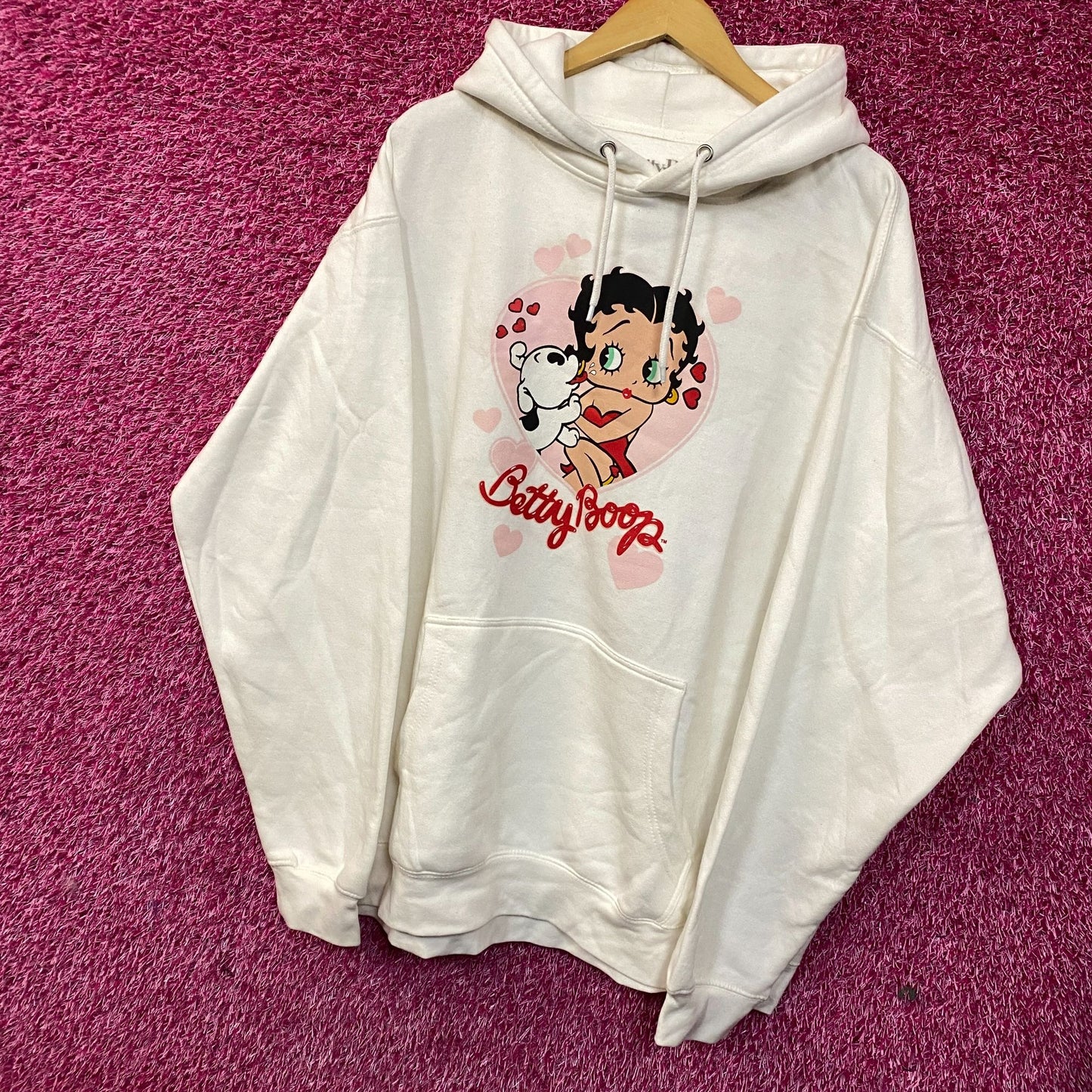 Betty Boop & Pudgy Puppy Love Animated Movie Hoodie size 2XL