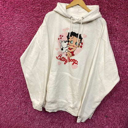 Betty Boop & Pudgy Puppy Love Animated Movie Hoodie size 2XL