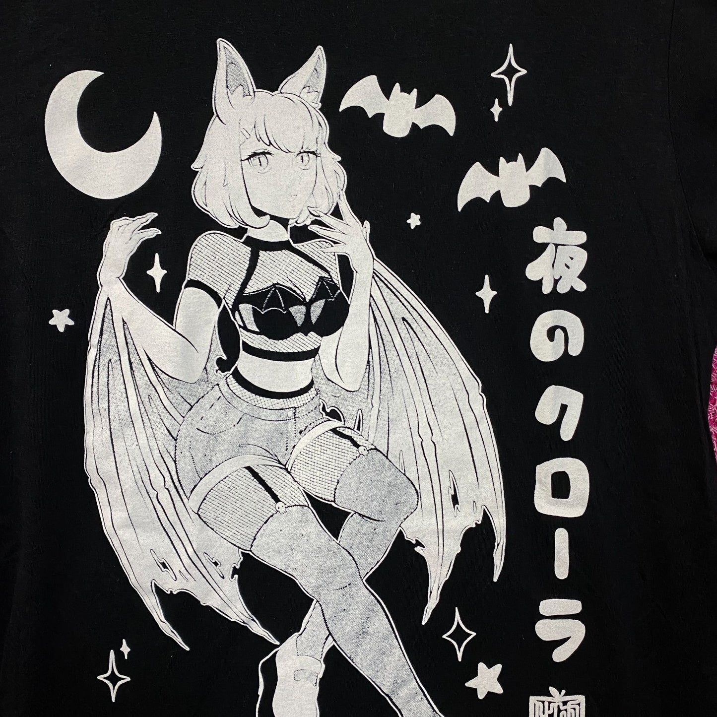 Square Apple Studios Nightcrawler Bat Girl Anime Girl T-Shirt Small
