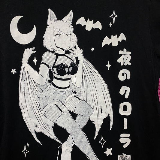 Square Apple Studios Nightcrawler Bat Girl Anime Girl T-Shirt Small