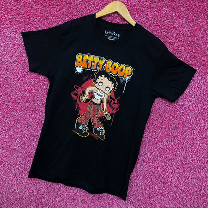 Betty Boop No Doubt Inspired Betty Graffiti Spell-Out Tee L