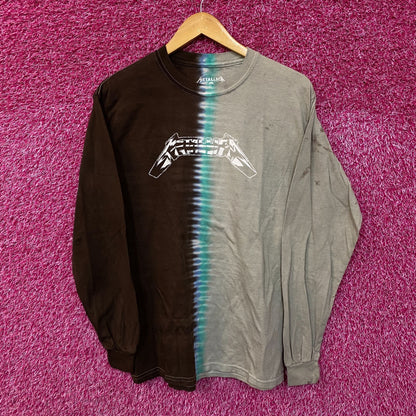 Metallica Split Dye Rock tie dye L/S shirt size small