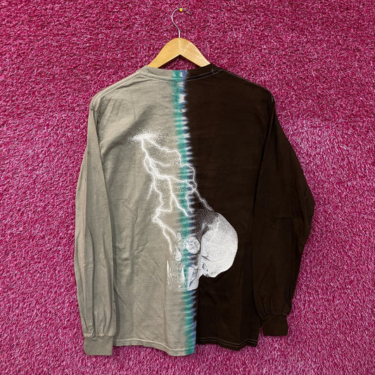 Metallica Split Dye Rock tie dye L/S shirt size small